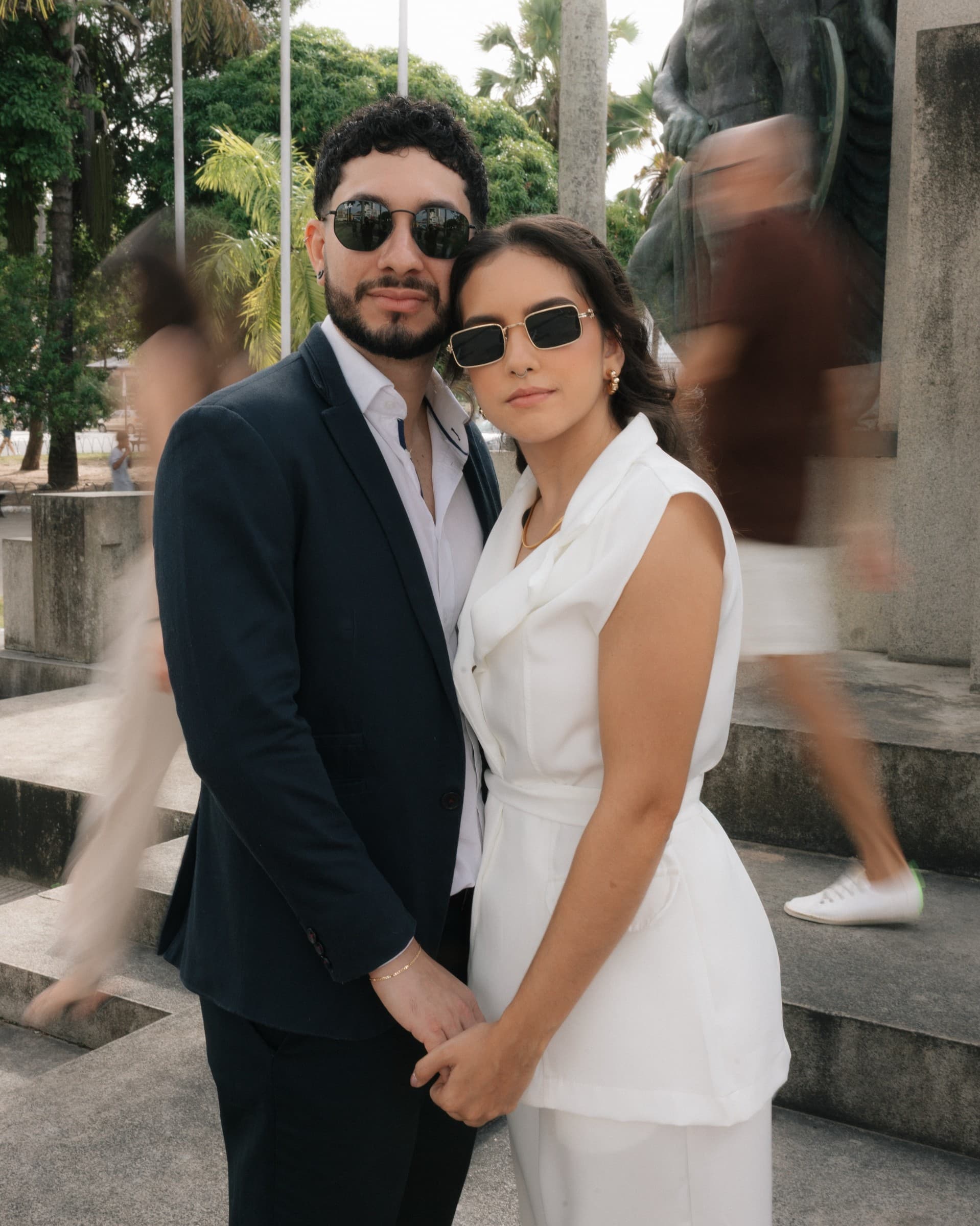 Detalhe de um ensaio de pré-wedding